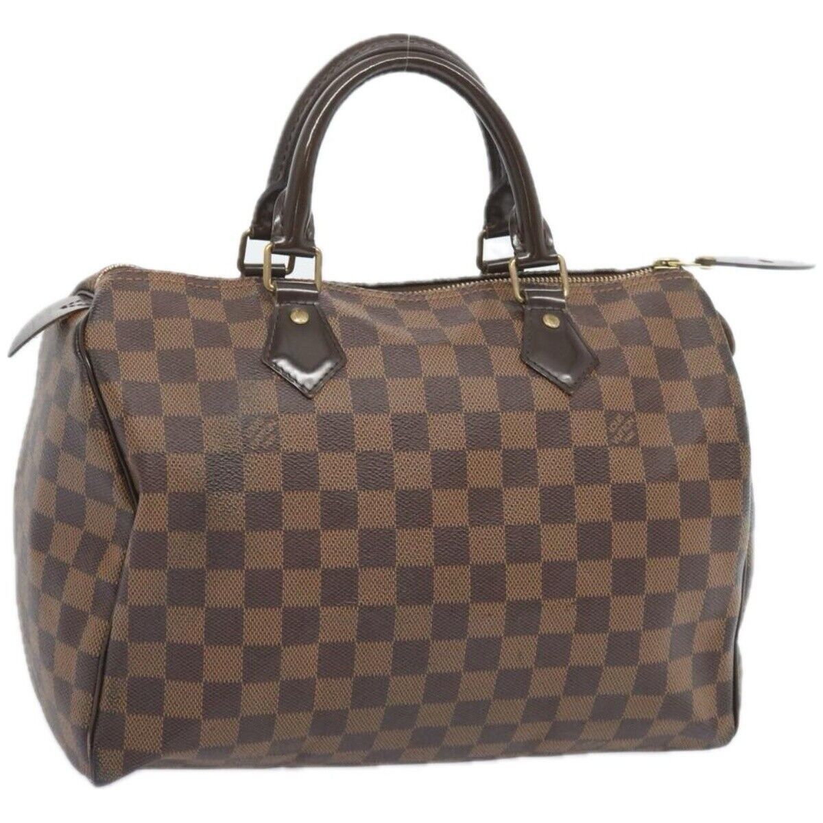 image of Louis Vuitton Damier Ebene Speedy Borsa A Mano 30 in Marrone, Women's
