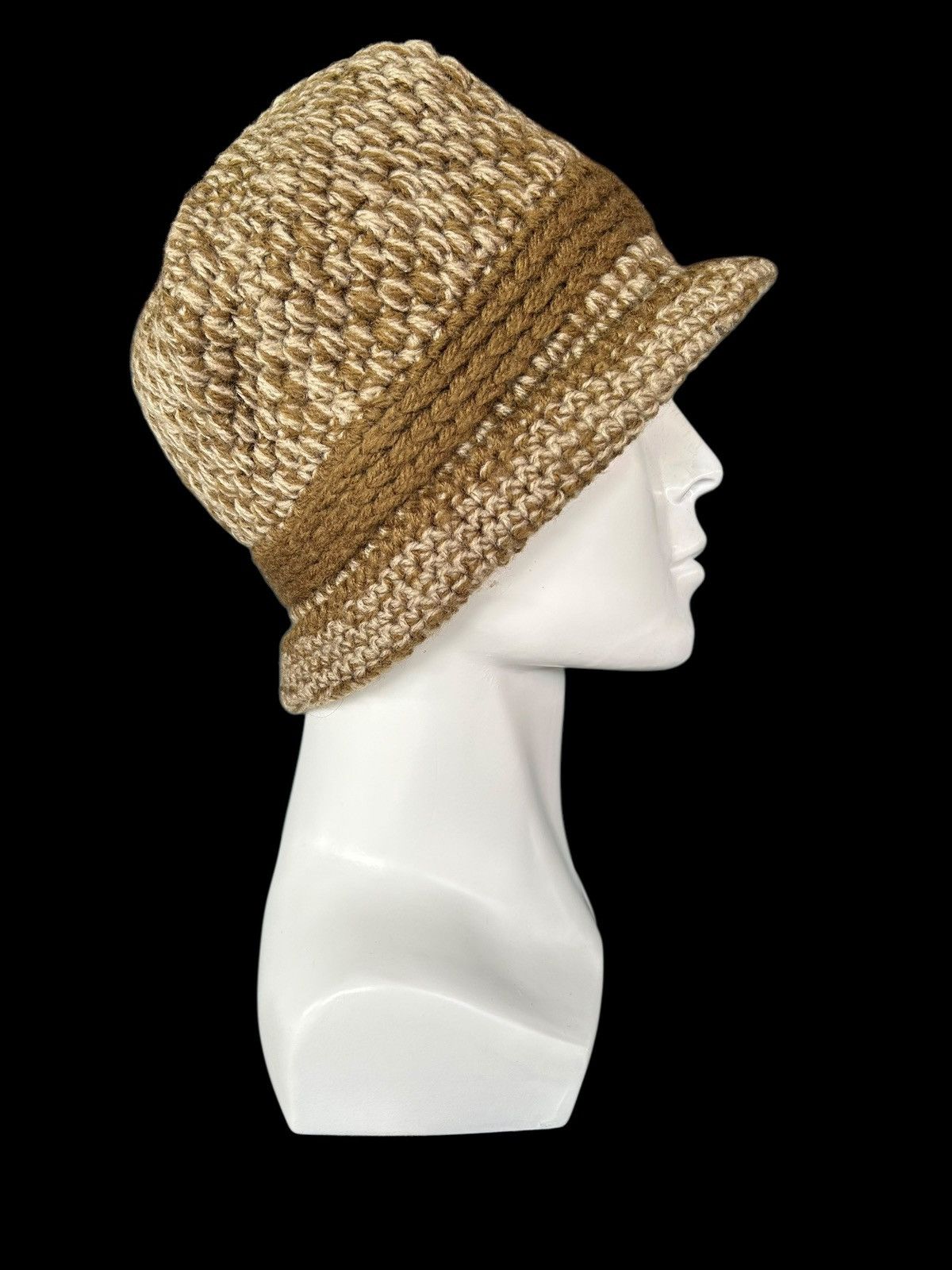 Japanese Brand × Kapital × Vintage Crochet Knitted handmade Bucket Hats Rare ☠️☠️ Size ONE SIZE - 2 Thumbnail