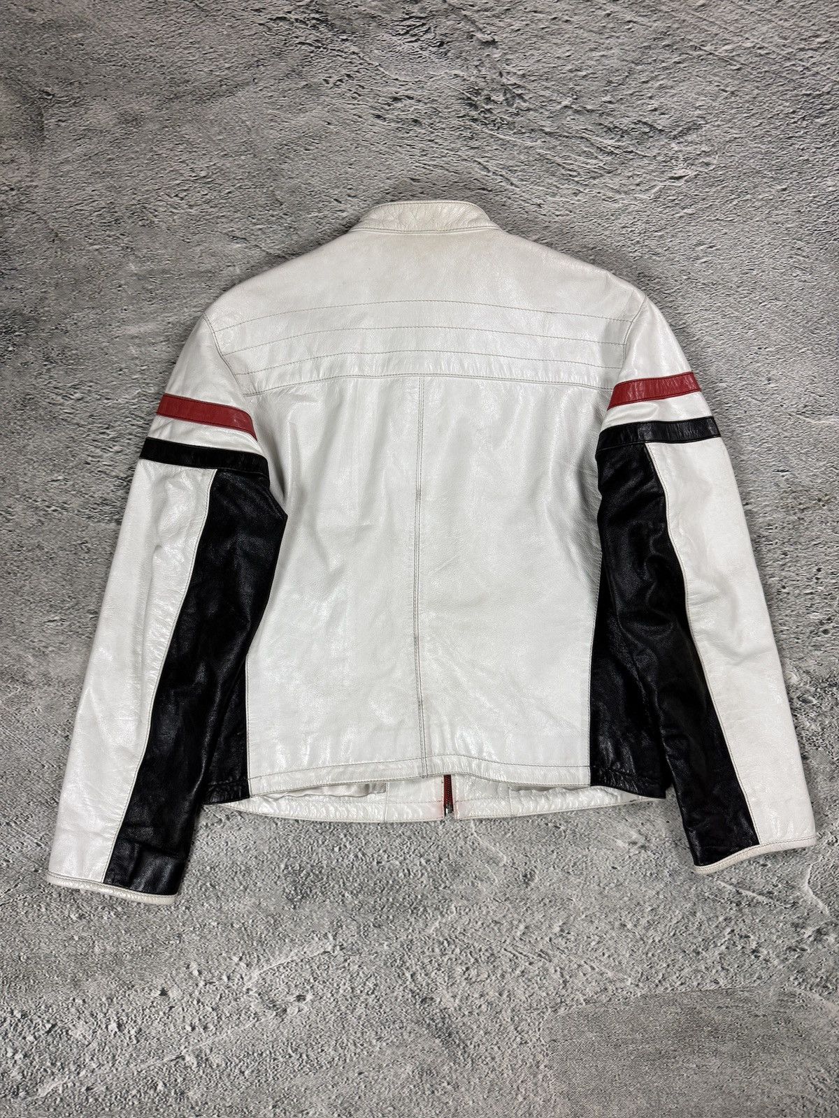 Other Vintage leather jacket racing white black red Size US M / EU 48-50 / 2 - 6 Thumbnail