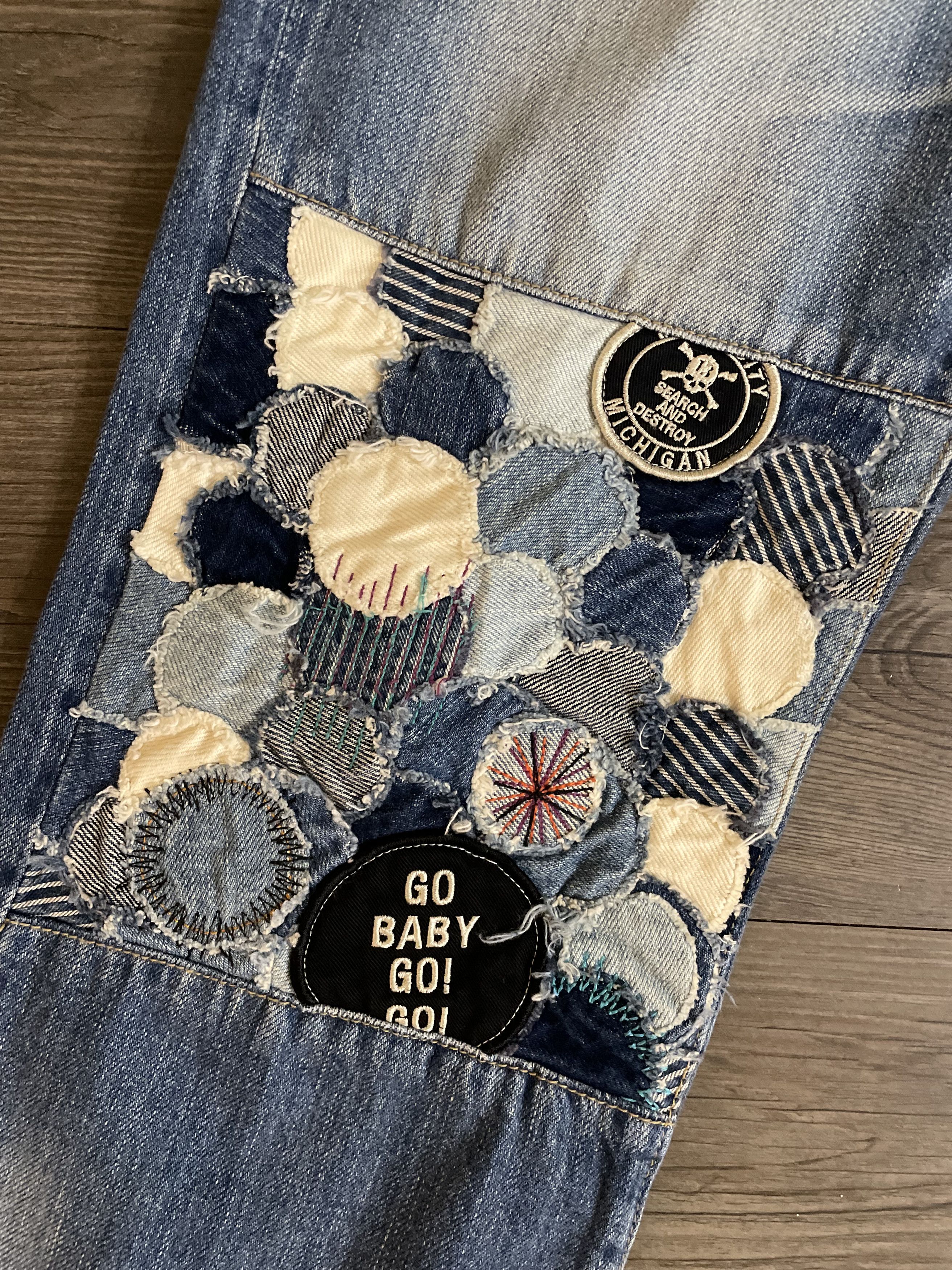 Hysteric Glamour Hysteric Glamour Patchwork Denim Size US 30 / EU 46 - 2 Thumbnail