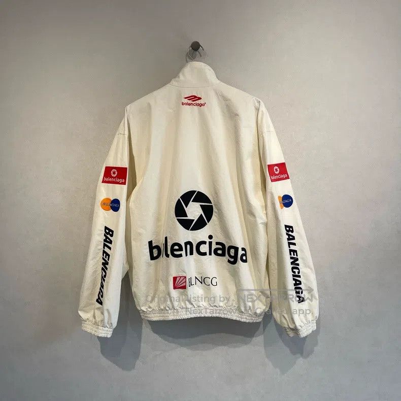 Balenciaga Balenciaga Logo Patch Printed Zipper Jacket Size US S / EU 44-46 / 1 - 2 Thumbnail
