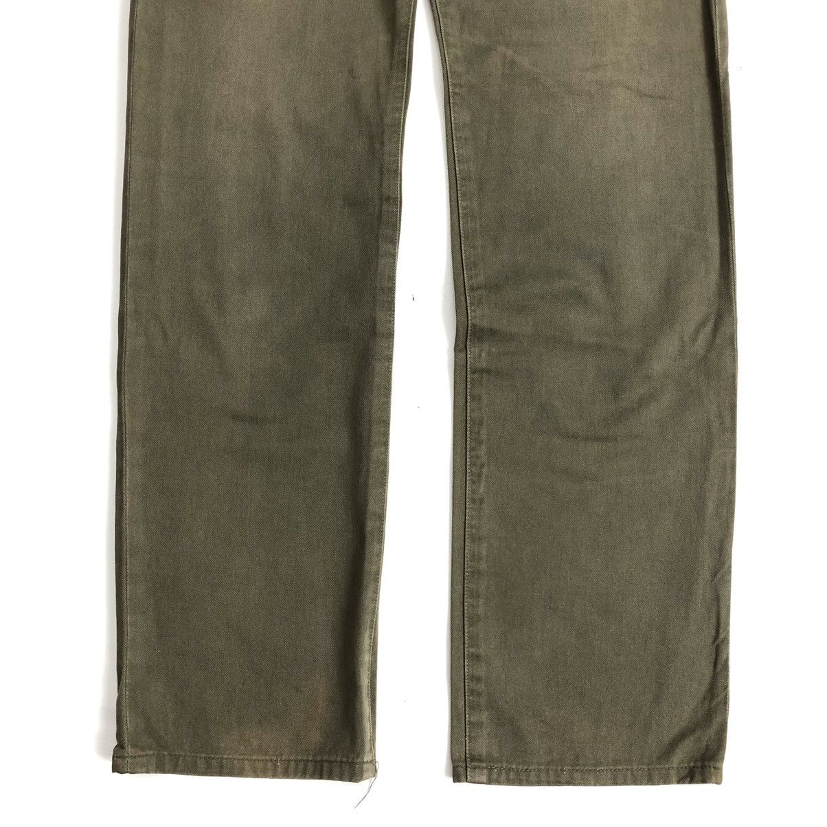 Japanese Brand × Studio D'Artisan × Vintage 🐷 Vintage Studio D'Artisan Olive Green Washed Jeans Size US 31 - 7 Thumbnail