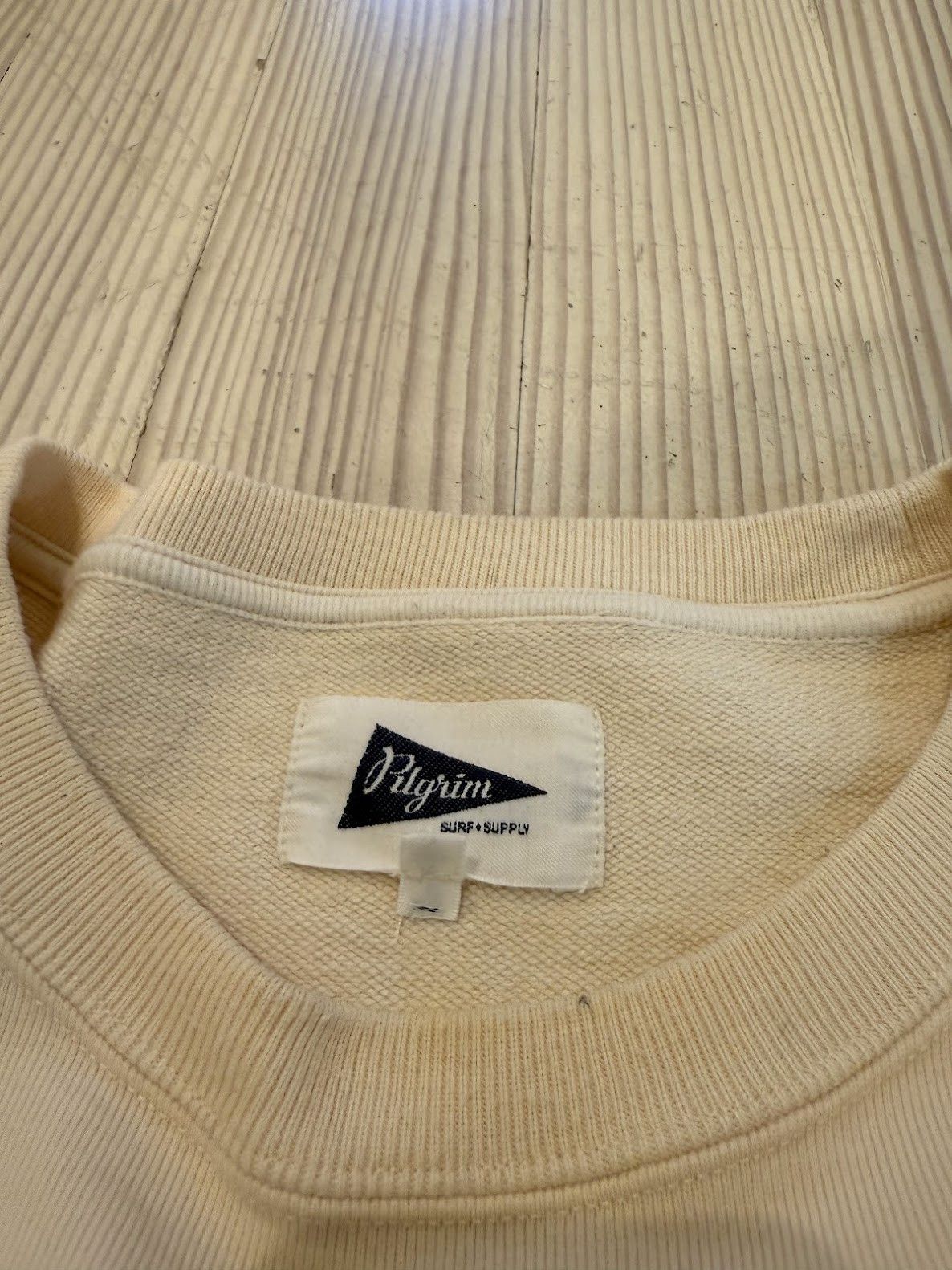 Pilgrim Surf + Supply Pocketed Sweatshirt (Natural) Size US XL / EU 56 / 4 - 3 Thumbnail