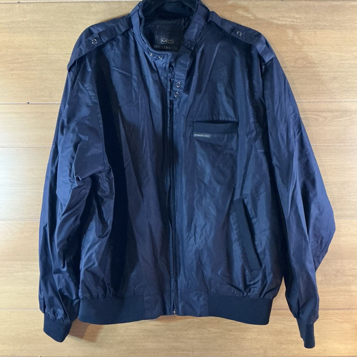 Members Only Members Only Black Men’s Large Zip Bomber Jacket Size US L / EU 52-54 / 3 - 1 Thumbnail