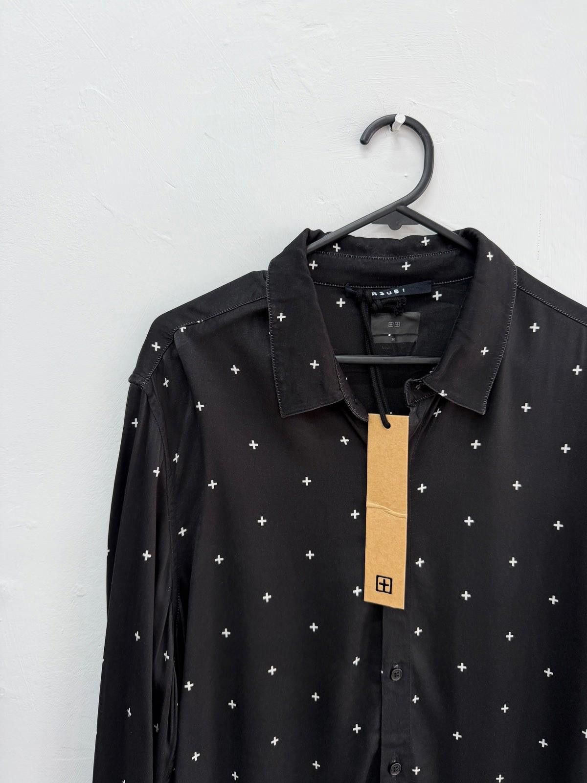 Ksubi new ksubi medium m long sleeve resort shirt cross black Size US M / EU 48-50 / 2 - 2 Thumbnail