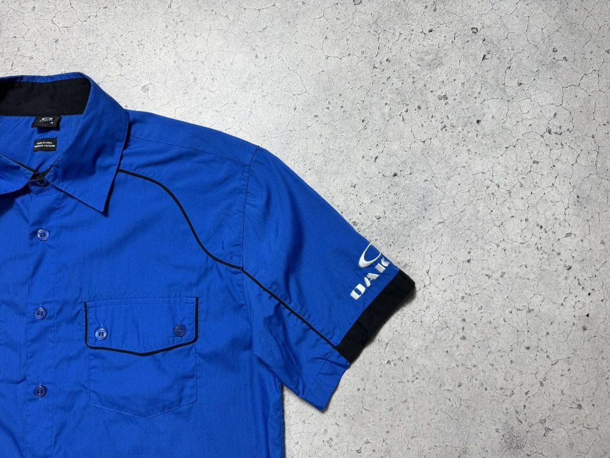 Oakley Vintage Oakley Big Logo Short Sleeve Button Shirt Size US M / EU 48-50 / 2 - 5 Thumbnail