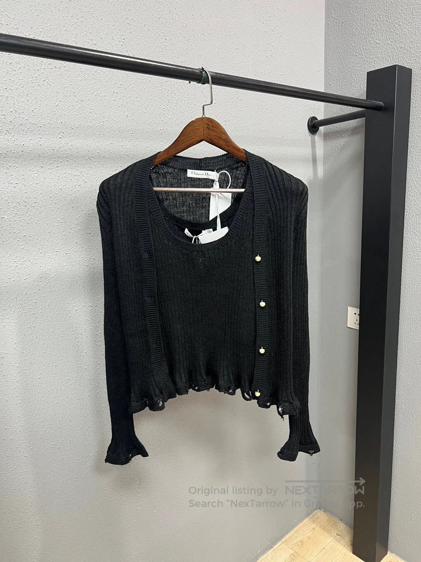 Dior Dior Embroidered Bee Knit Cardigan and Tank Set. Size M / US 6-8 / IT 42-44 - 1 Thumbnail