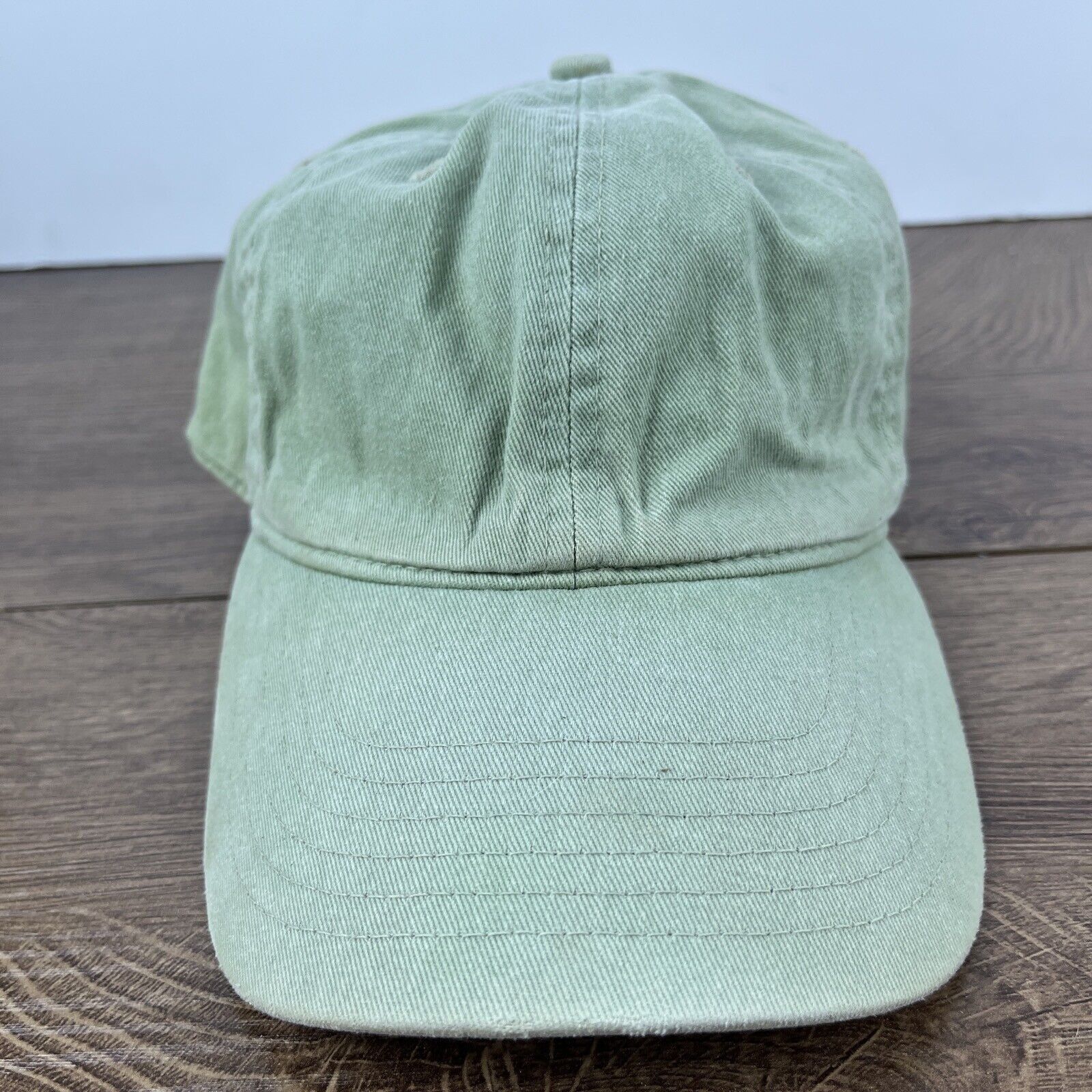 Other Plain Green Hat Adjustable Adult Size Hat Green Cap Size ONE SIZE - 2 Thumbnail