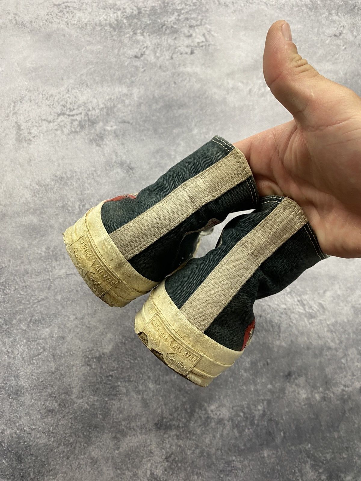 Comme des Garcons Comme Des Garçons Converse High Top Black Heart Sneakers Size US 6 / EU 39 - 6 Thumbnail