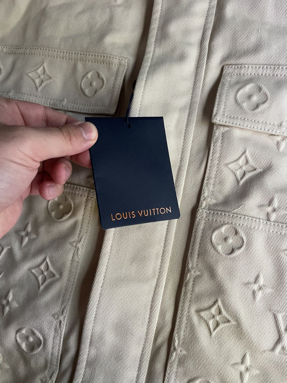 Louis Vuitton Louis Vuitton Beige Monogram Workwear Denim Jacket Size US M / EU 48-50 / 2 - 4 Thumbnail