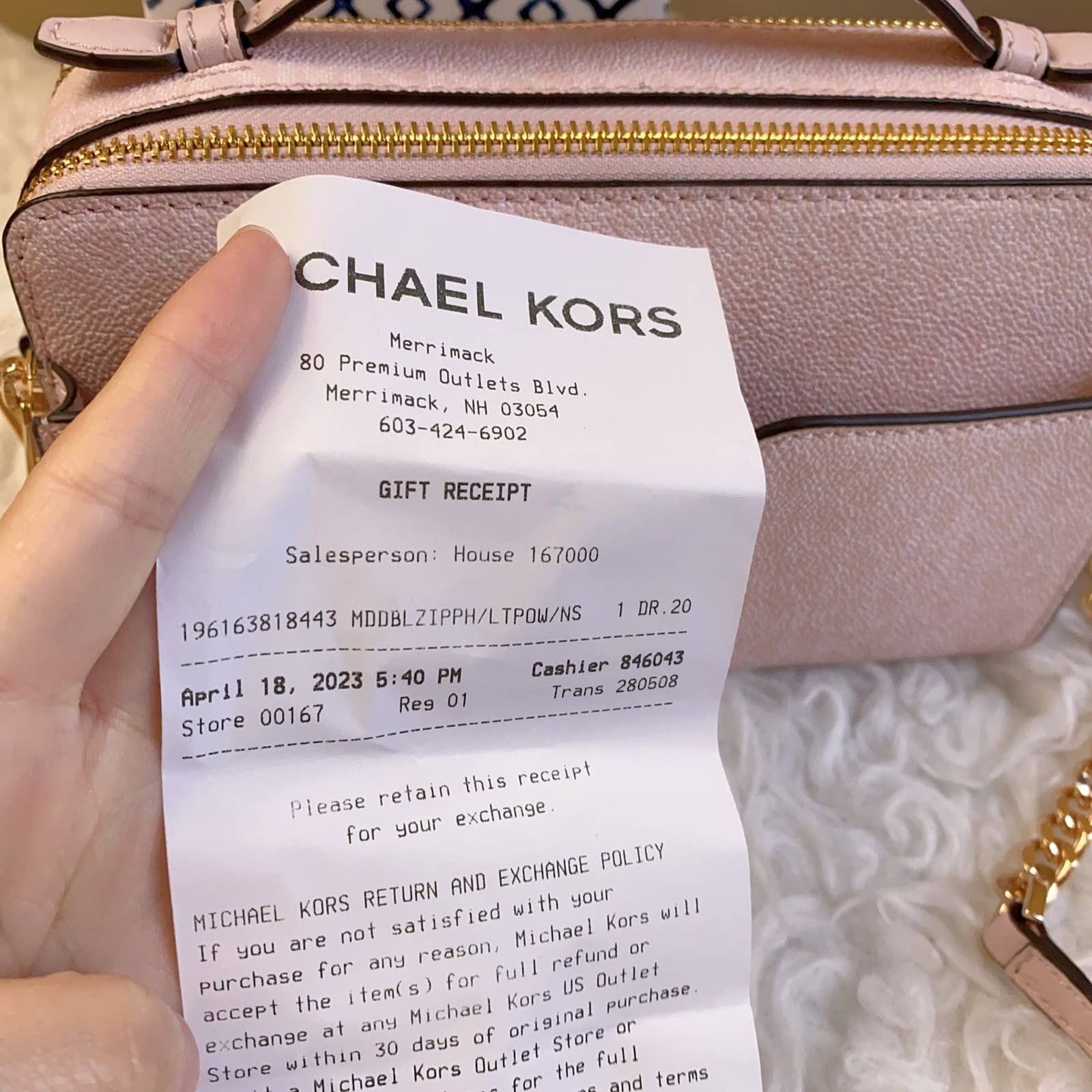 Michael Kors double zip small crossbody