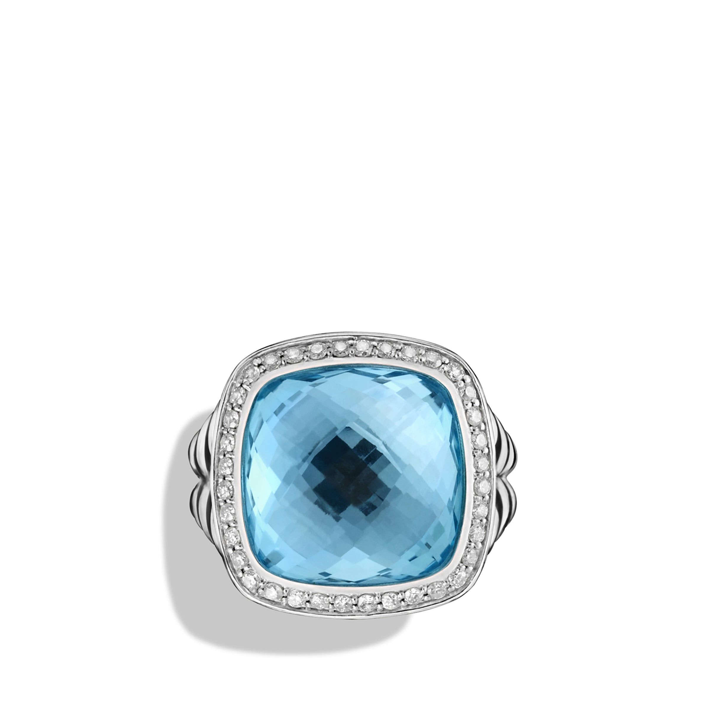 David Yurman o1w1db10525 R12454D Ring in Silver with Topaz and Diamond Size ONE SIZE - 2 Thumbnail