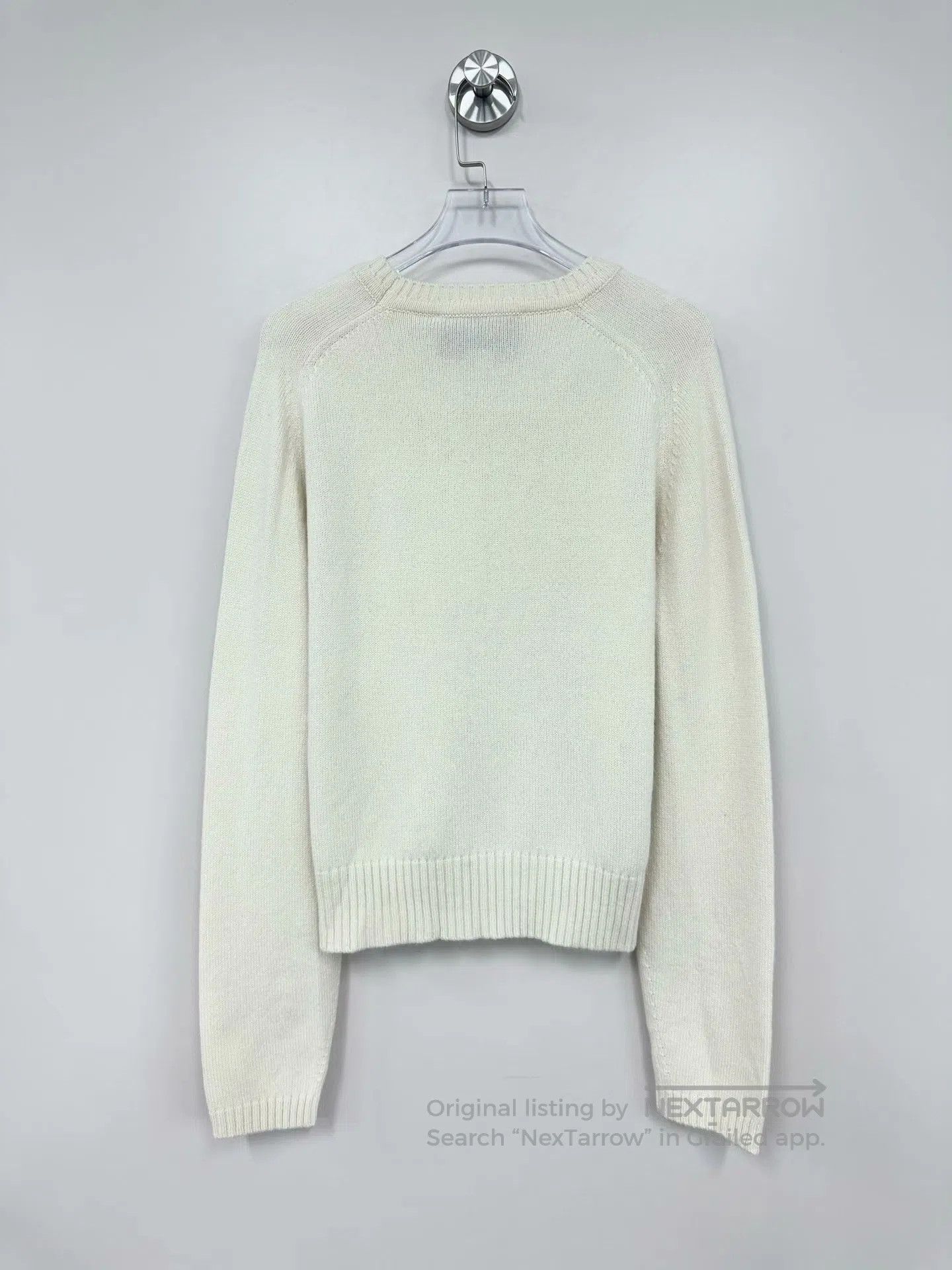 Gucci Guicci Beige horse-bit beige cashmere knit sweater| Size M / US 6-8 / IT 42-44 - 2 Thumbnail