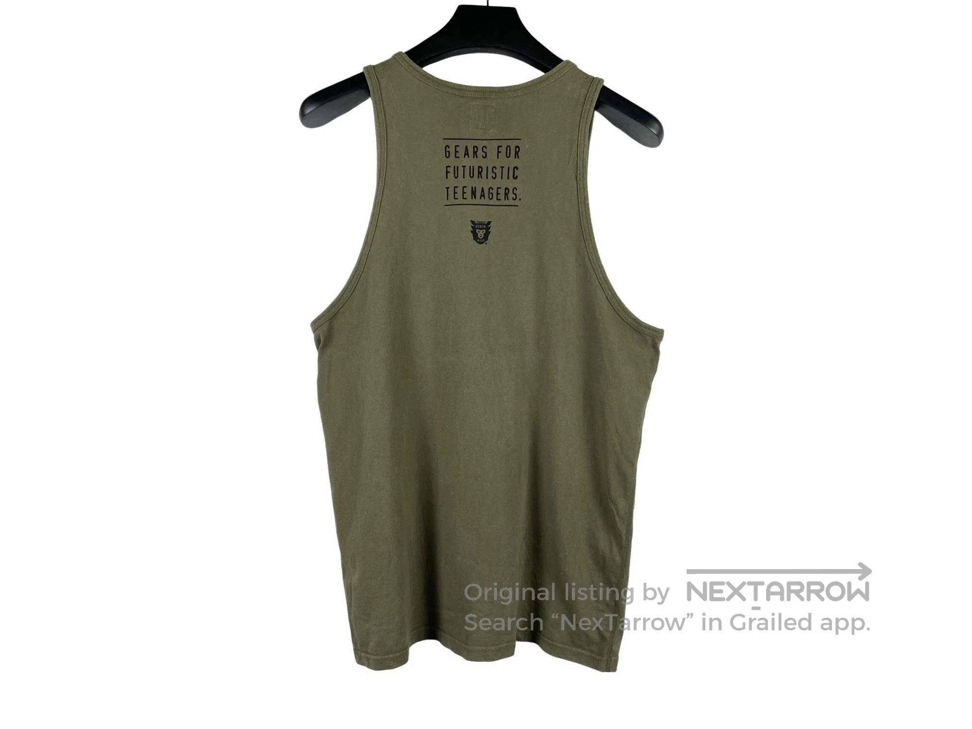 Human Made Human Made Military Green Heart Pattern Vest Size US M / EU 48-50 / 2 - 2 Thumbnail