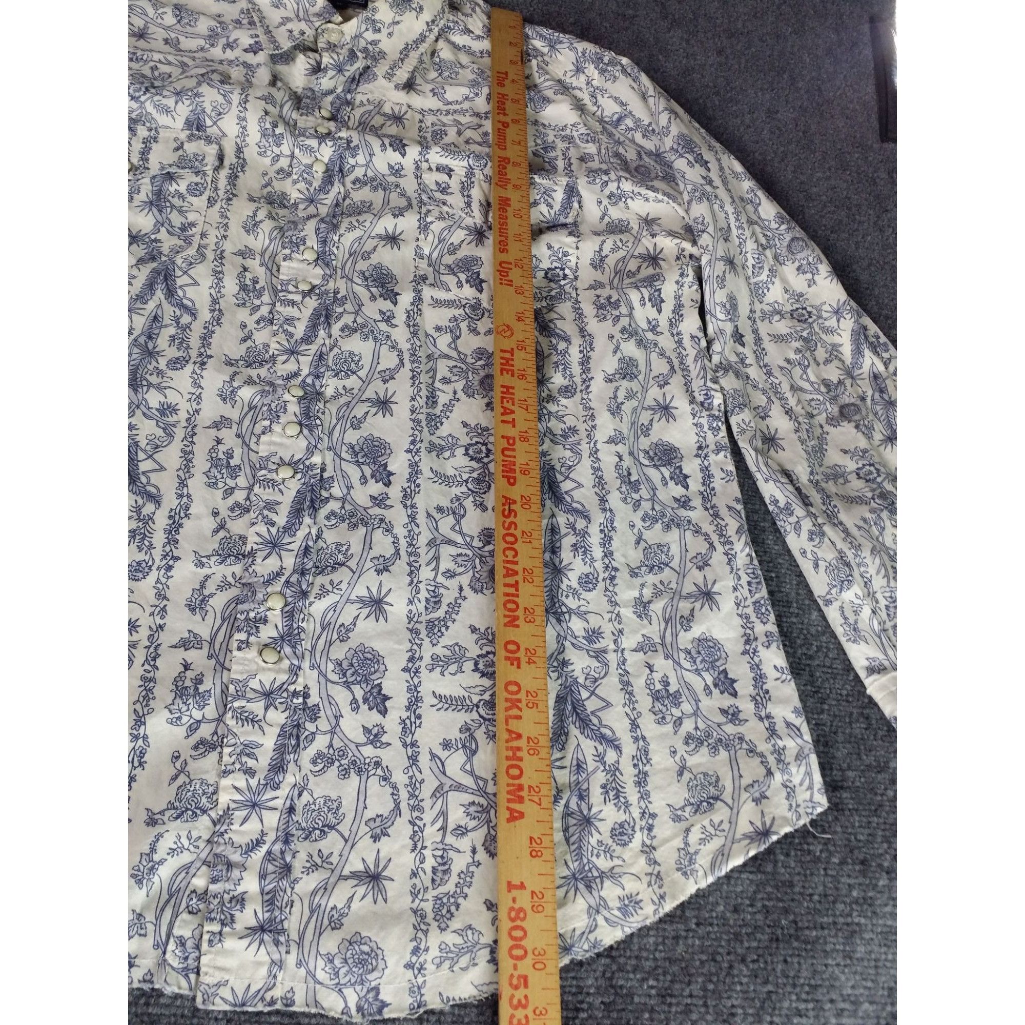 Roper Roper Pearl Snap Button Up Shirt Men Sz XL French Country To Size US XL / EU 56 / 4 - 3 Thumbnail