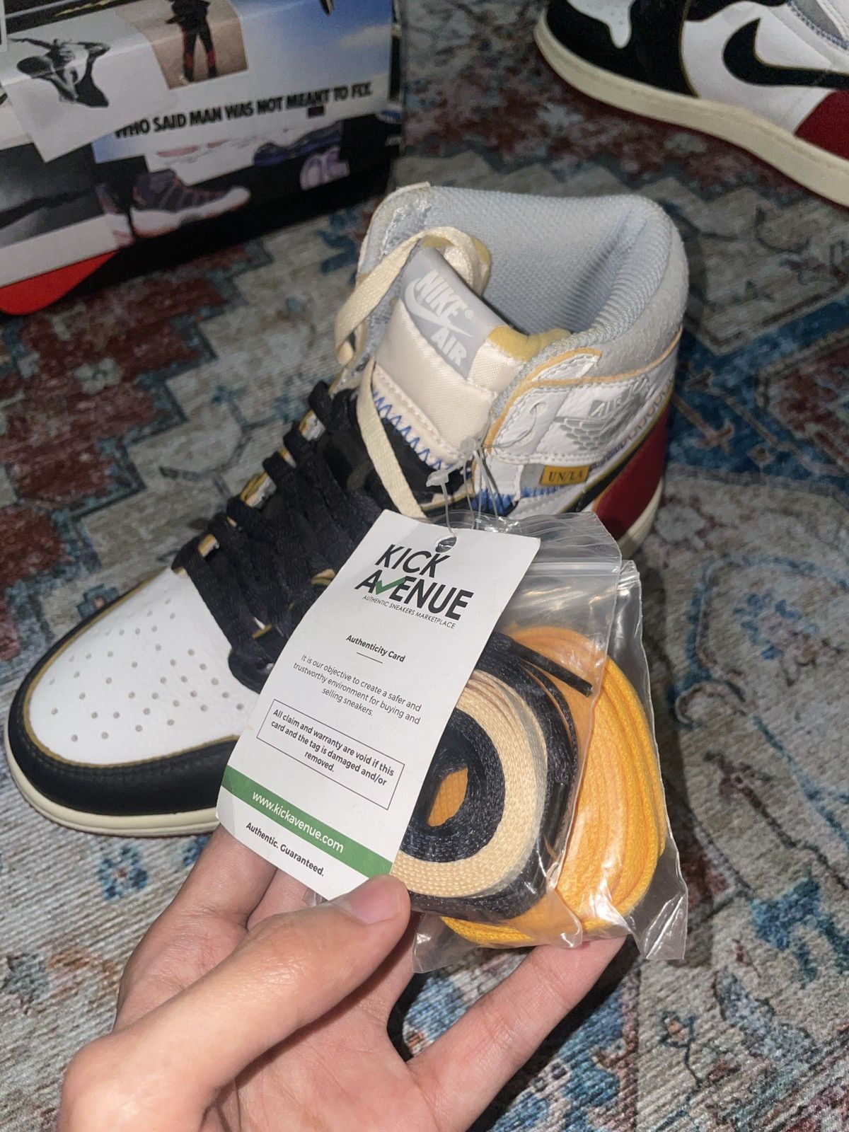 Nike Jordan 1 Retro High - Union Los Angeles Black Toe Size US 7 / EU 40 - 9 Thumbnail