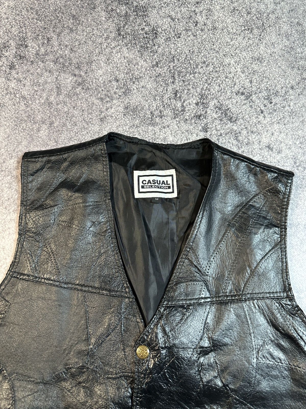 Vintage Y2K Vintage Leather Vests Streetwear Style Casual Rare USA M Size US M / EU 48-50 / 2 - 4 Thumbnail