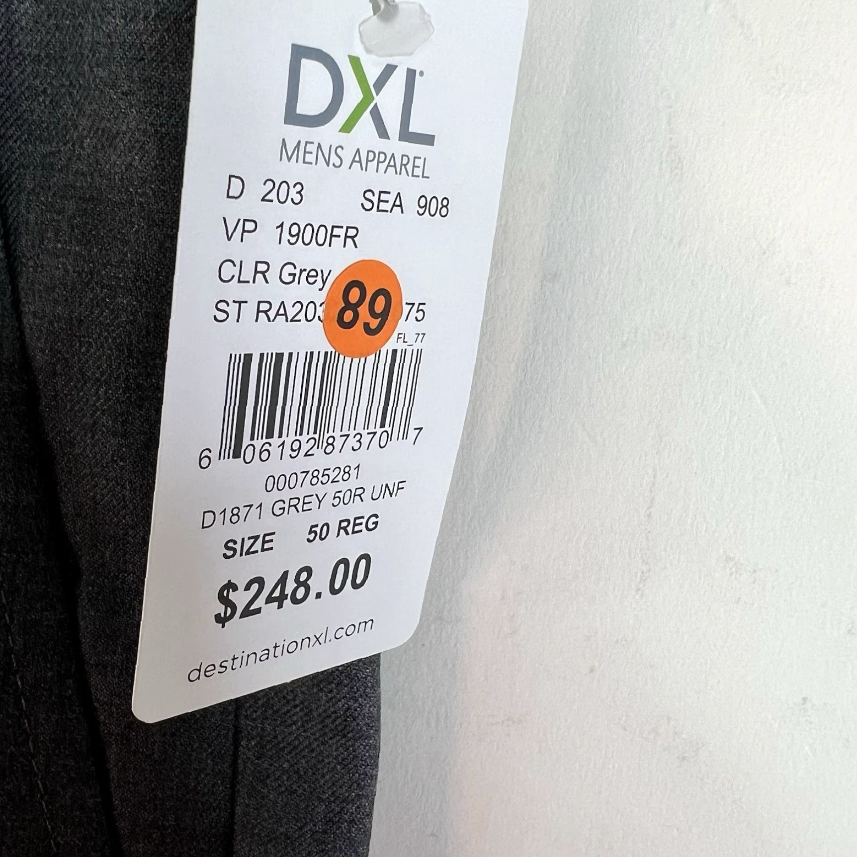 Vintage VINTAGE Santorelli Men's Dress Pants Wool 50 Regular Gray Straight Oddities Formal Fall Winter Size US 34 / EU 50 - 6 Thumbnail