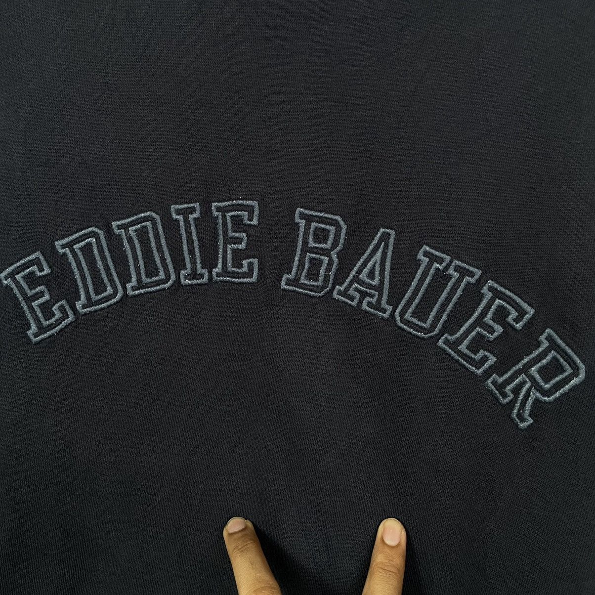Eddie Bauer × Vintage Vintage Y2K Eddie Bauer Embroidery Spell Out T Shirt Size US XL / EU 56 / 4 - 2 Thumbnail