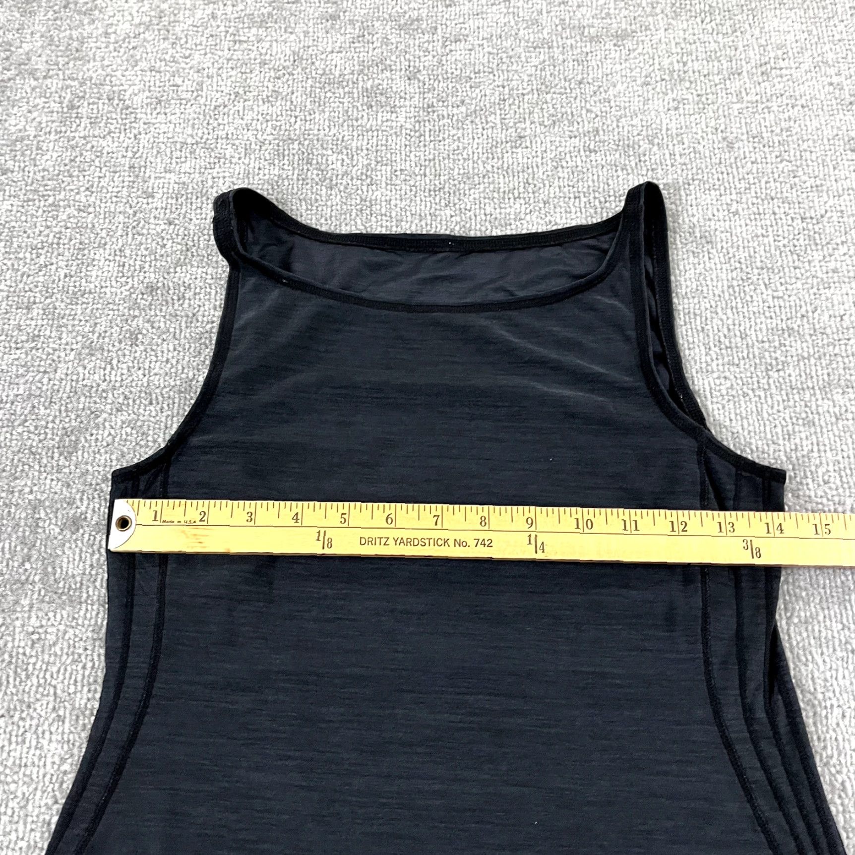 Lululemon LULULEMON Shirt Womens Tank Top Size 4 Dark Gray Black Yoga Gym Size S / US 4 / IT 40 - 5 Thumbnail