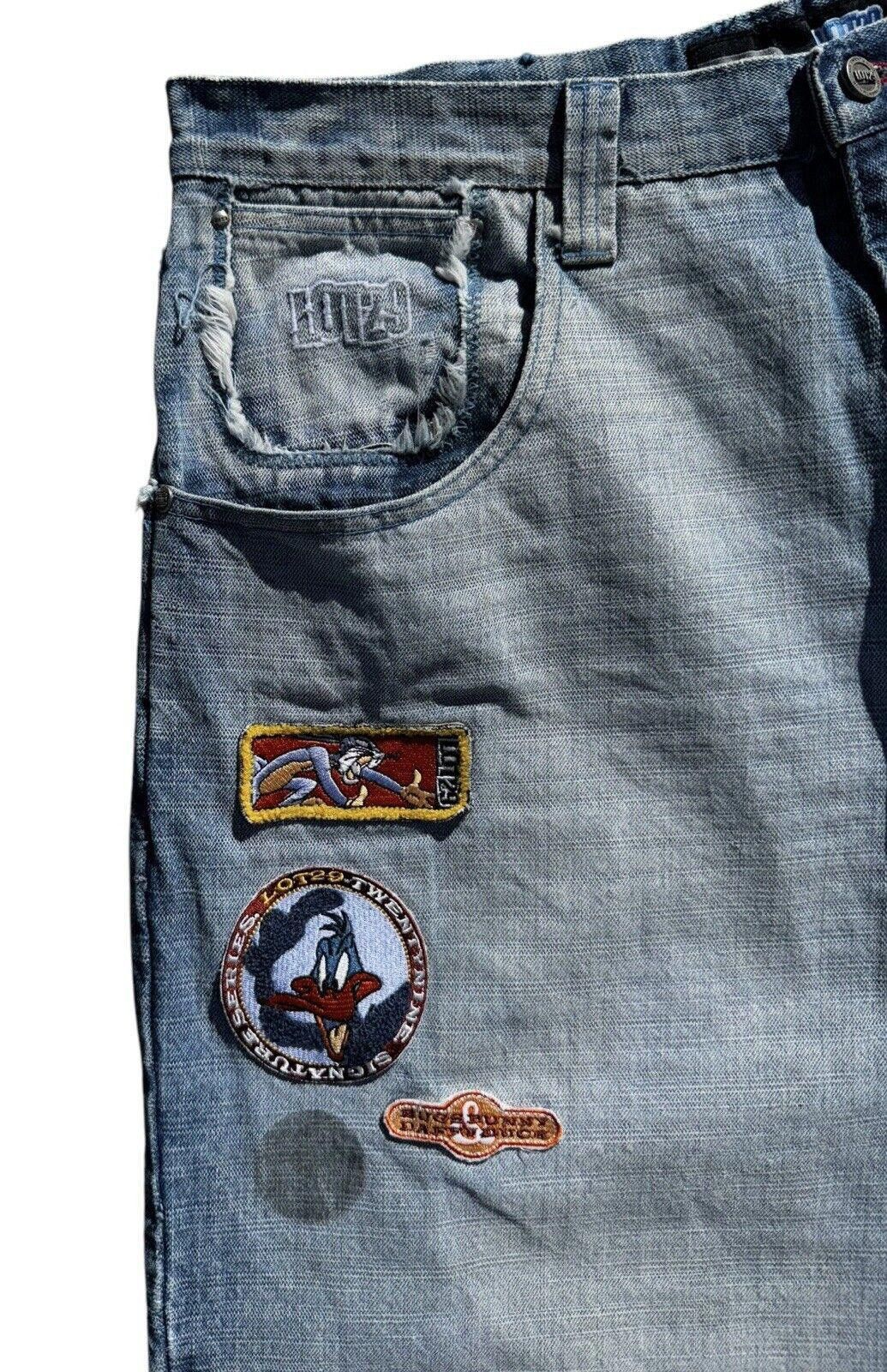 Designer Vintage Lot 29 Disney Bugs Bunny Embroidered Y2K Jeans 36x34 Size US 36 / EU 52 - 3 Thumbnail