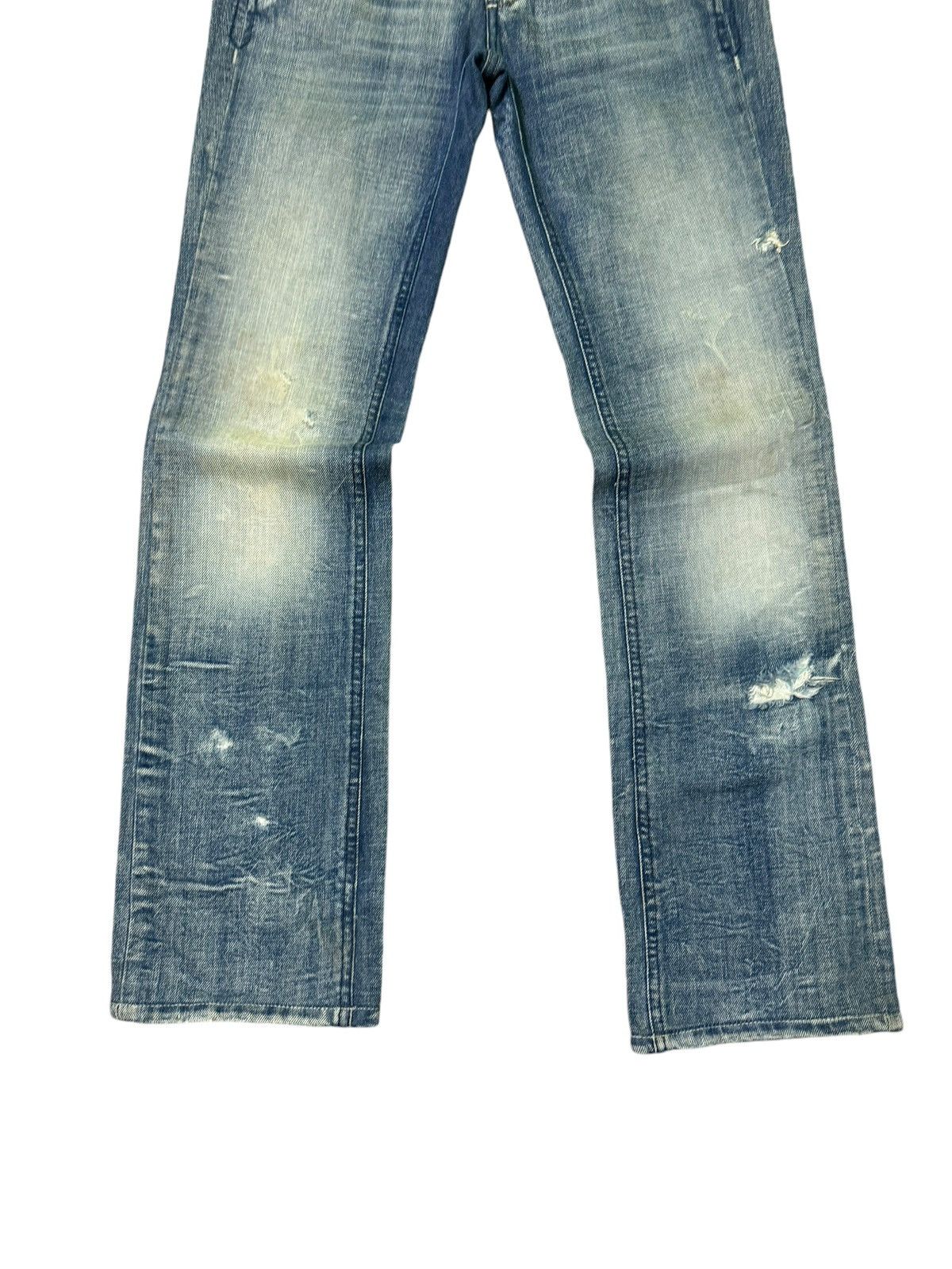 Hysteric Glamour FLARE DIESEL INDUSTRY COW LEATHER LOW RISE DENIM Size US 29 - 6 Thumbnail