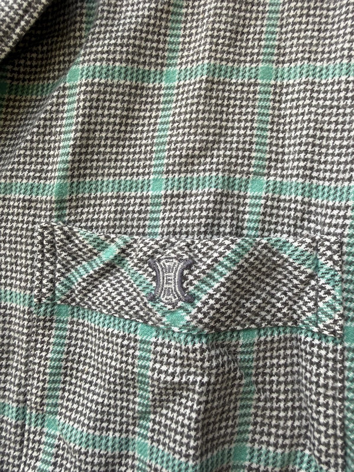 Celine Celine plaid button shirt Size US L / EU 52-54 / 3 - 5 Thumbnail