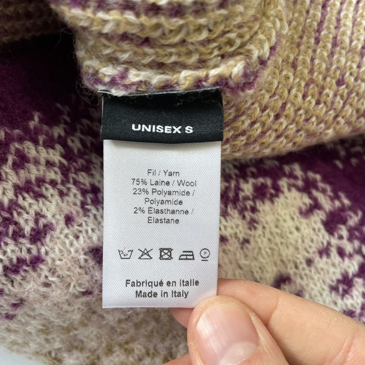 Y/Project A/W 22 Purple / Beige ‘Gradient’ Sweater Size US M / EU 48-50 / 2 - 7 Thumbnail