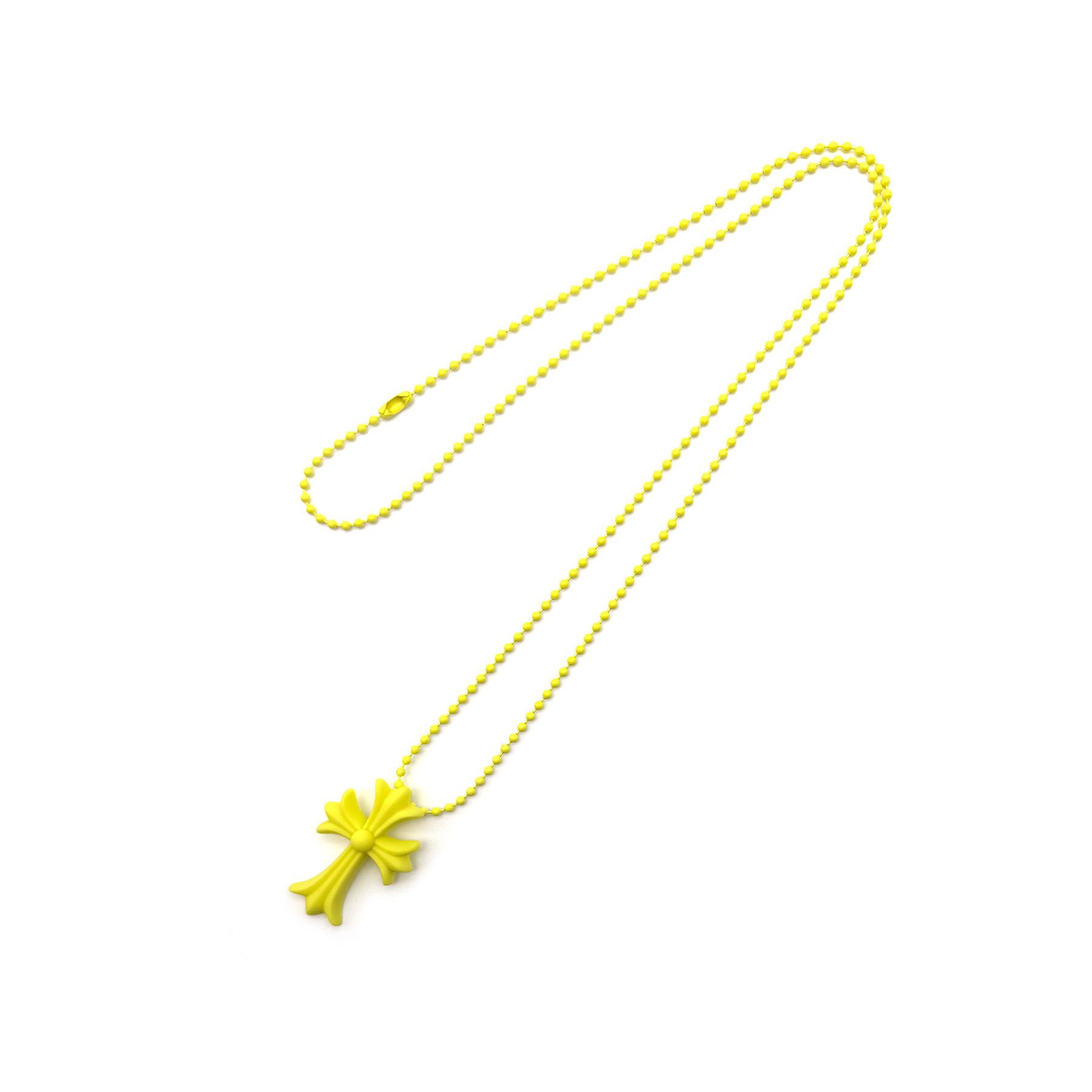 Chrome Hearts Chrome Hearts Resin Cross Pendant Ball Chain Necklace Size ONE SIZE - 3 Thumbnail