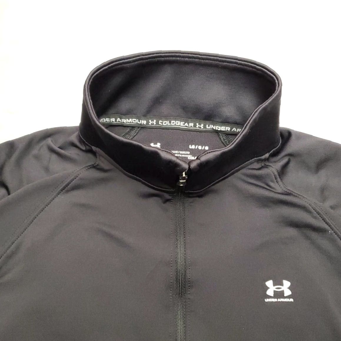 Under Armour Under Armour Pullover Women L Black ColdGear Loose Fit 1/4 Zip Athletic Running Size L / US 10 / IT 46 - 3 Thumbnail