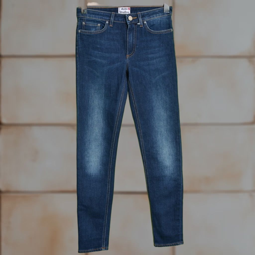 Acne Studios ACNE STUDIOS Jeans Skin 5 Storm Blue Womens W27 L32 Slim Skinny Denim Size 27" / US 4 / IT 40 - 1 Thumbnail