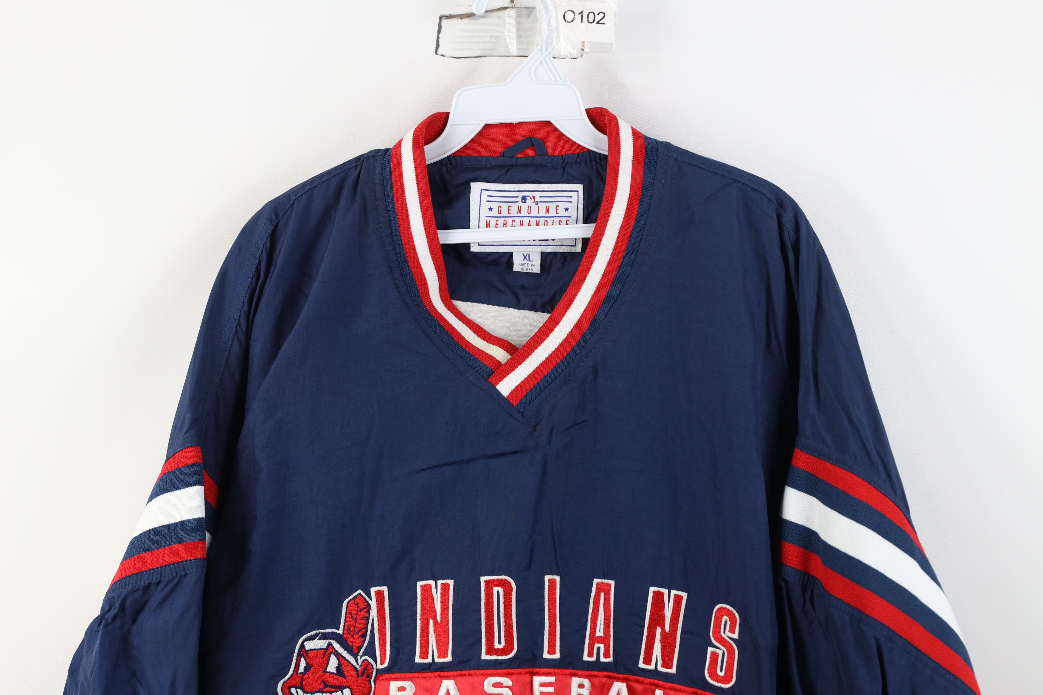 Starter Vintage 90s Starter Cleveland Indians Windbreaker Jacket Size US XL / EU 56 / 4 - 2 Thumbnail