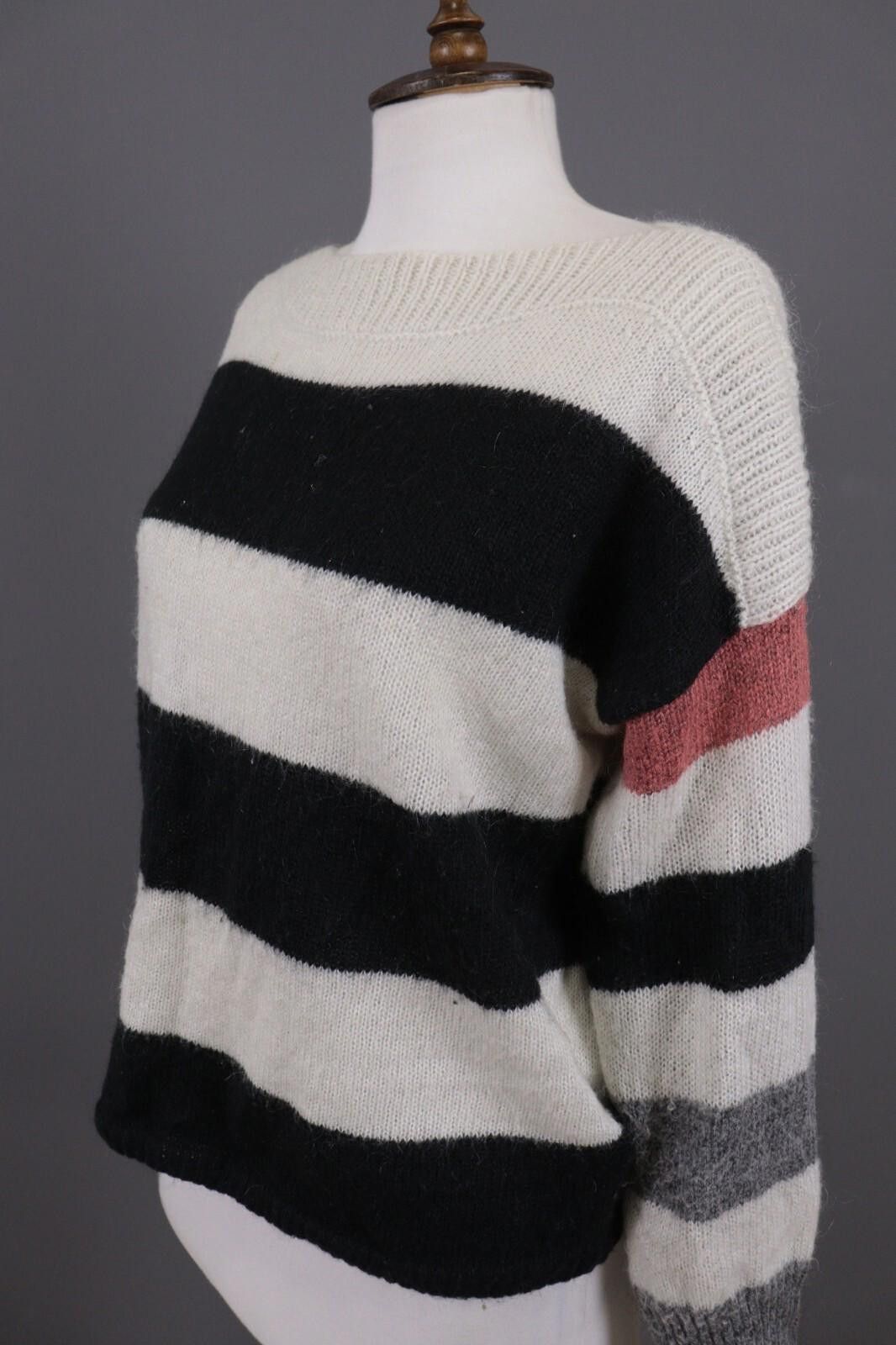Allsaints All Saints Multicolor Striped Mohair Knit Sweater Size S Size S / US 4 / IT 40 - 8 Thumbnail