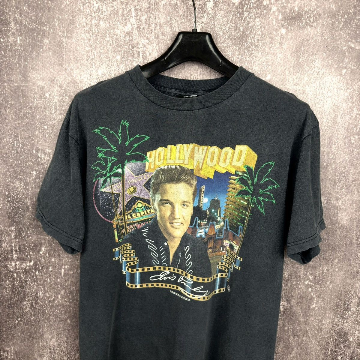 Band Tees Vintage 1997 Elvis Presley Hollywood art graphic t shirt tee Size US L / EU 52-54 / 3 - 2 Thumbnail