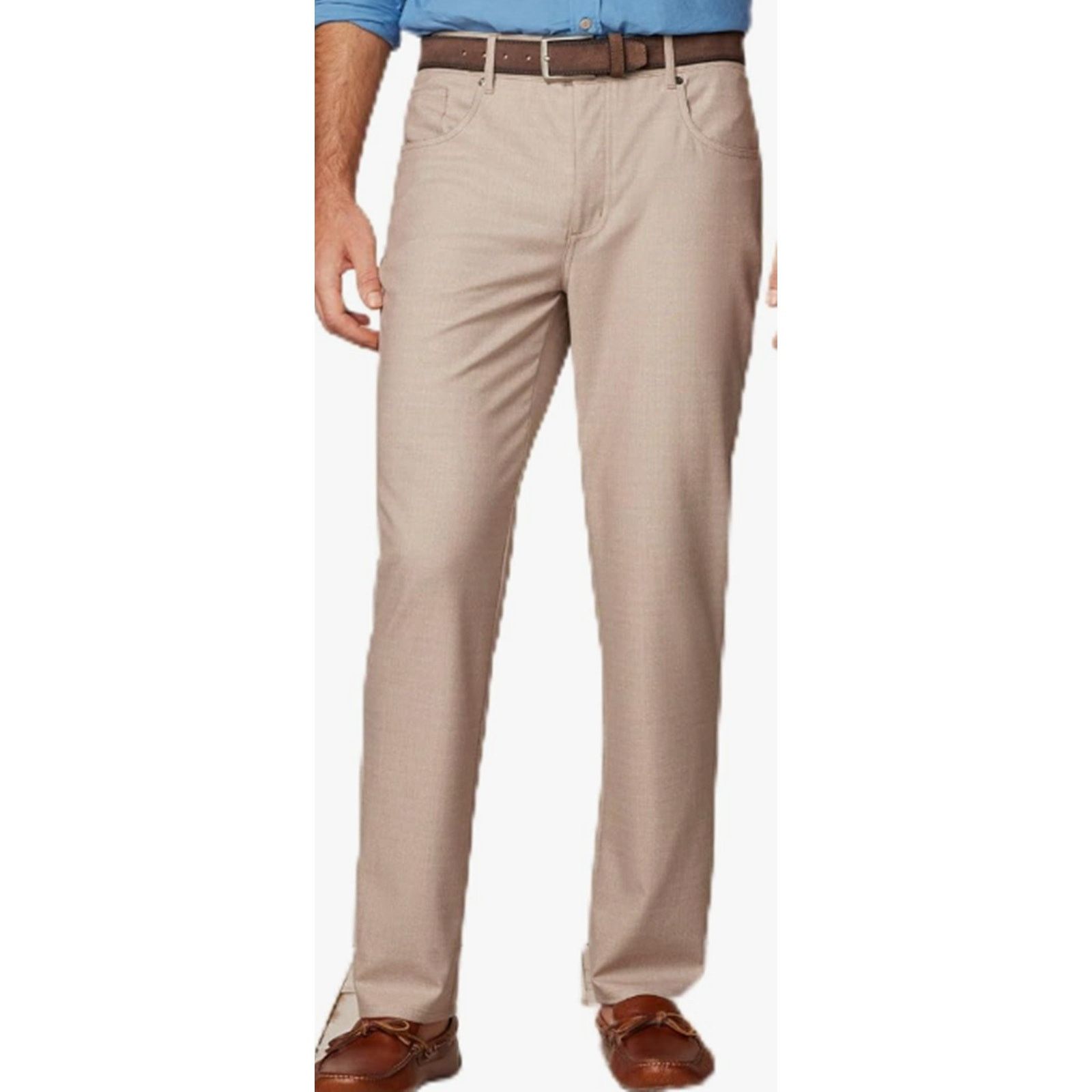 johnnie-O johnnie-O Glendale Stretch Knit 5-Pocket Pant Khaki 38/34 Size US 38 / EU 54 - 1 Thumbnail
