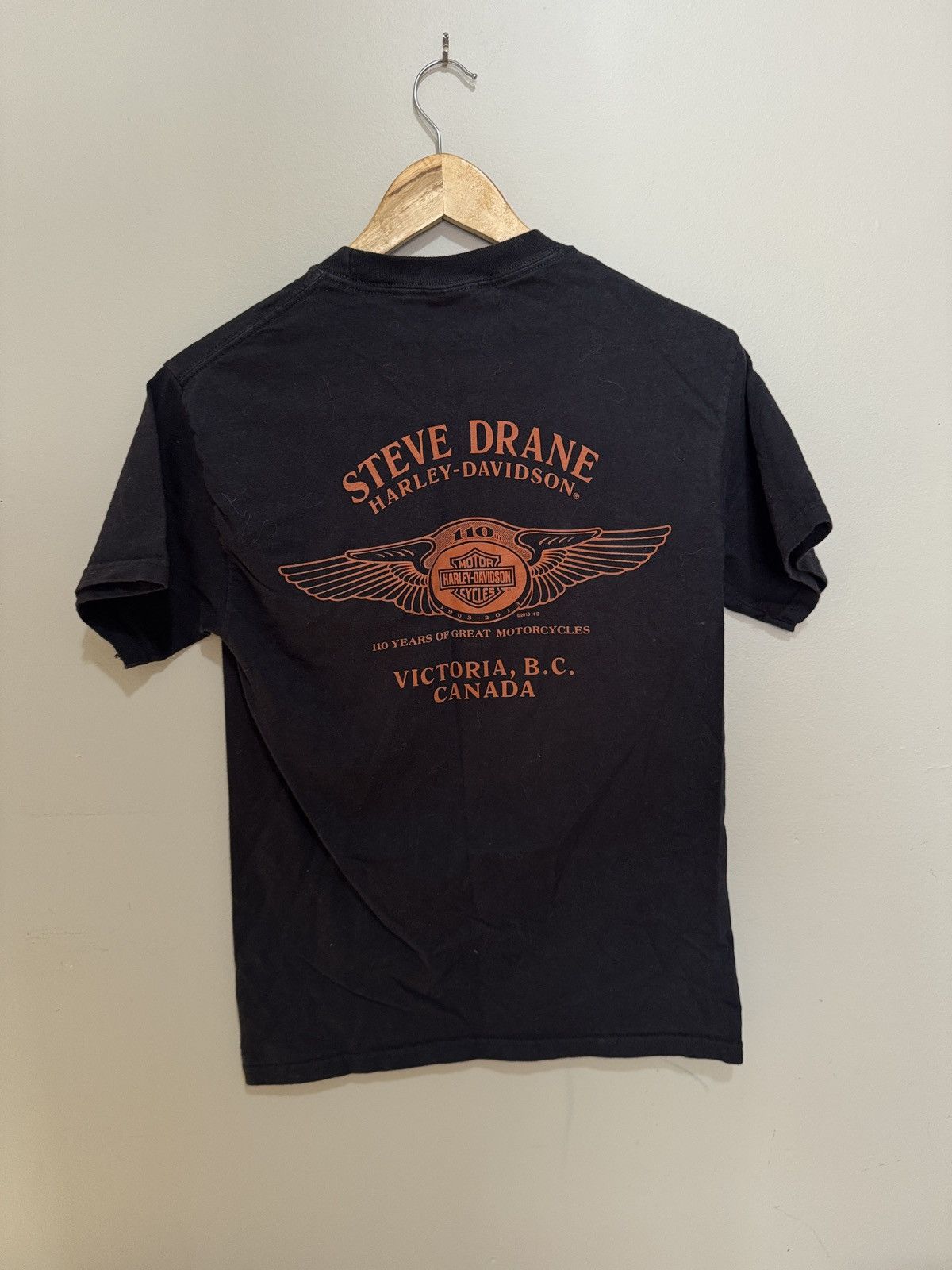 Harley Davidson 110 Year anniversary Halrey Pocket Tee Size M / US 6-8 / IT 42-44 - 3 Thumbnail
