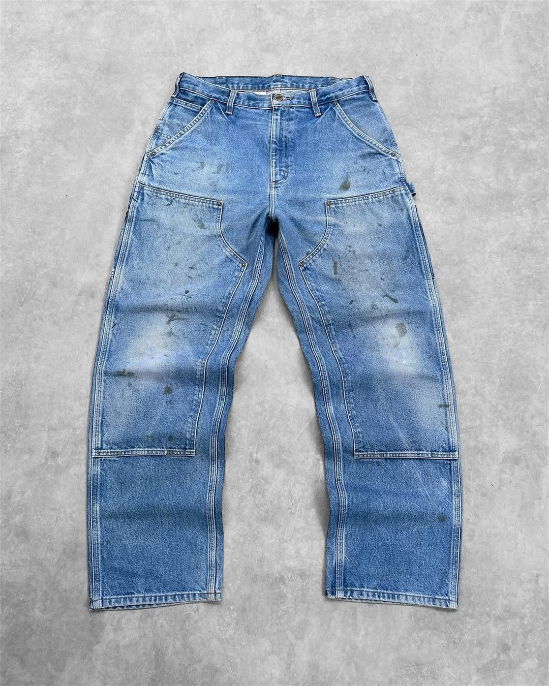 Carhartt Distressed Carhartt Douleknee Pant - B73 DST🥶 Size US 34 / EU 50 - 1 Thumbnail