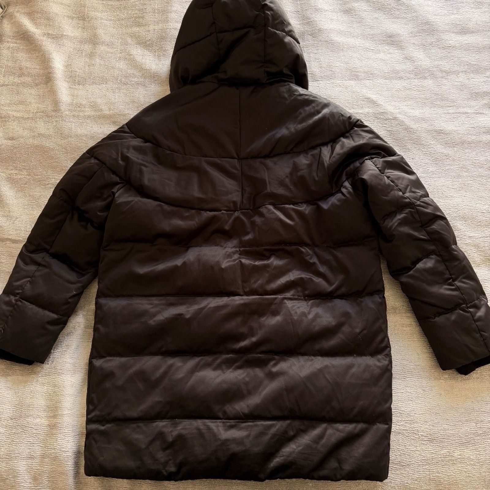 Zara Zara Black Midi Puffer, Silky Exterior Feather Filled Size S Size S / US 4 / IT 40 - 2 Thumbnail