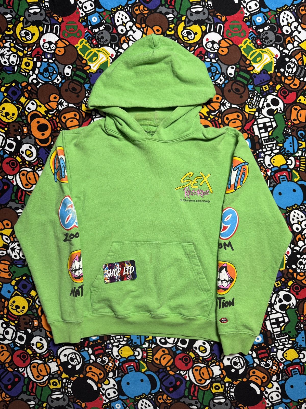 Chrome Hearts Chrome Hearts Green Matty Boy Records Pullover Hoodie Size US M / EU 48-50 / 2 - 2 Thumbnail