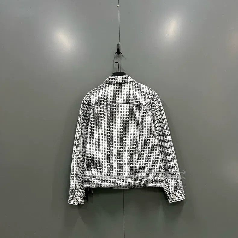 Givenchy Givenchy Jacquard Logo Denim Jacket Size M Size US M / EU 48-50 / 2 - 2 Thumbnail