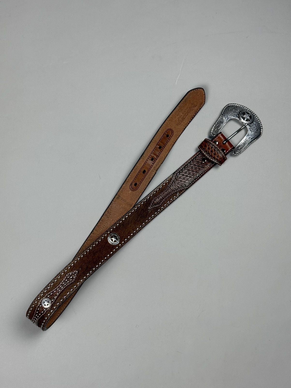 Nocona Nocona Vintage Western Leather Belt Size ONE SIZE - 7 Thumbnail