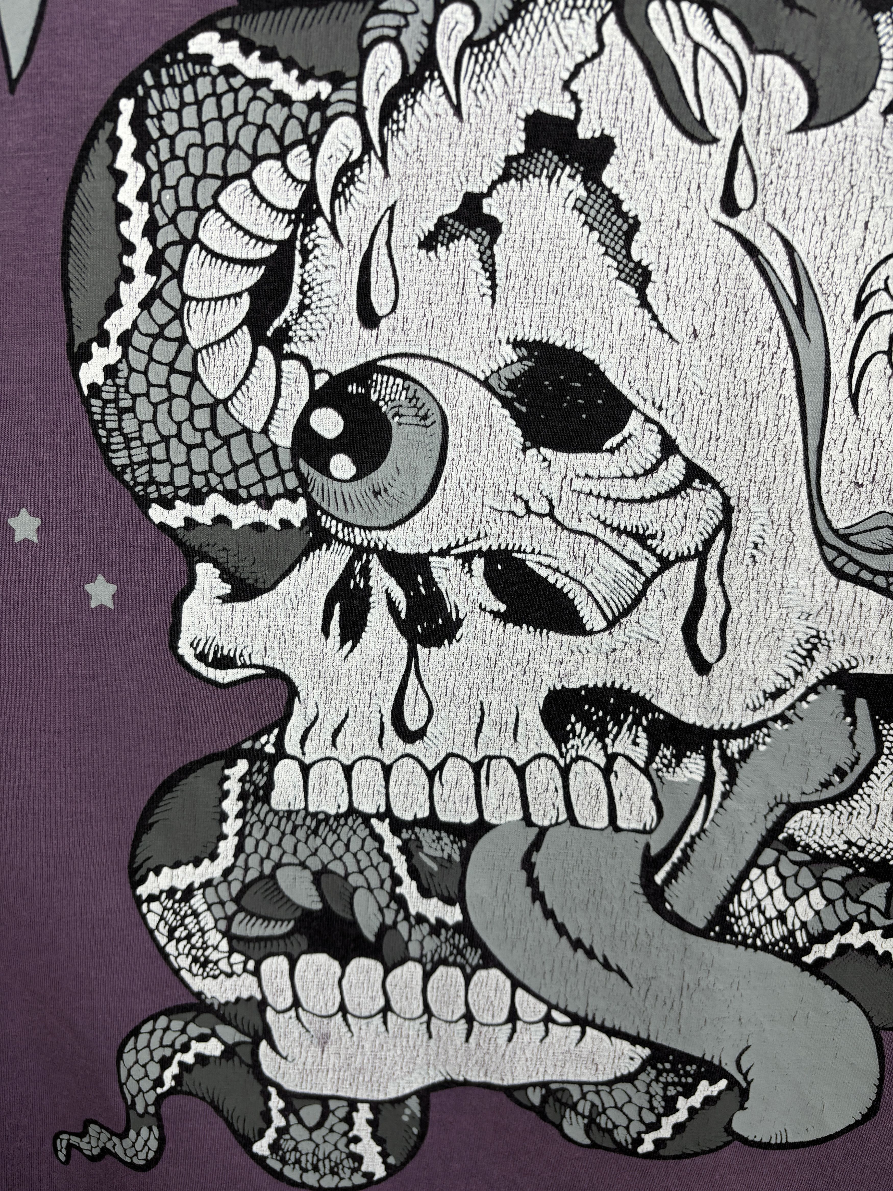 No Fear × Vintage Vintage No Fear Eagle Snake Skull T-shirt Size US XXL / EU 58 / 5 - 6 Thumbnail