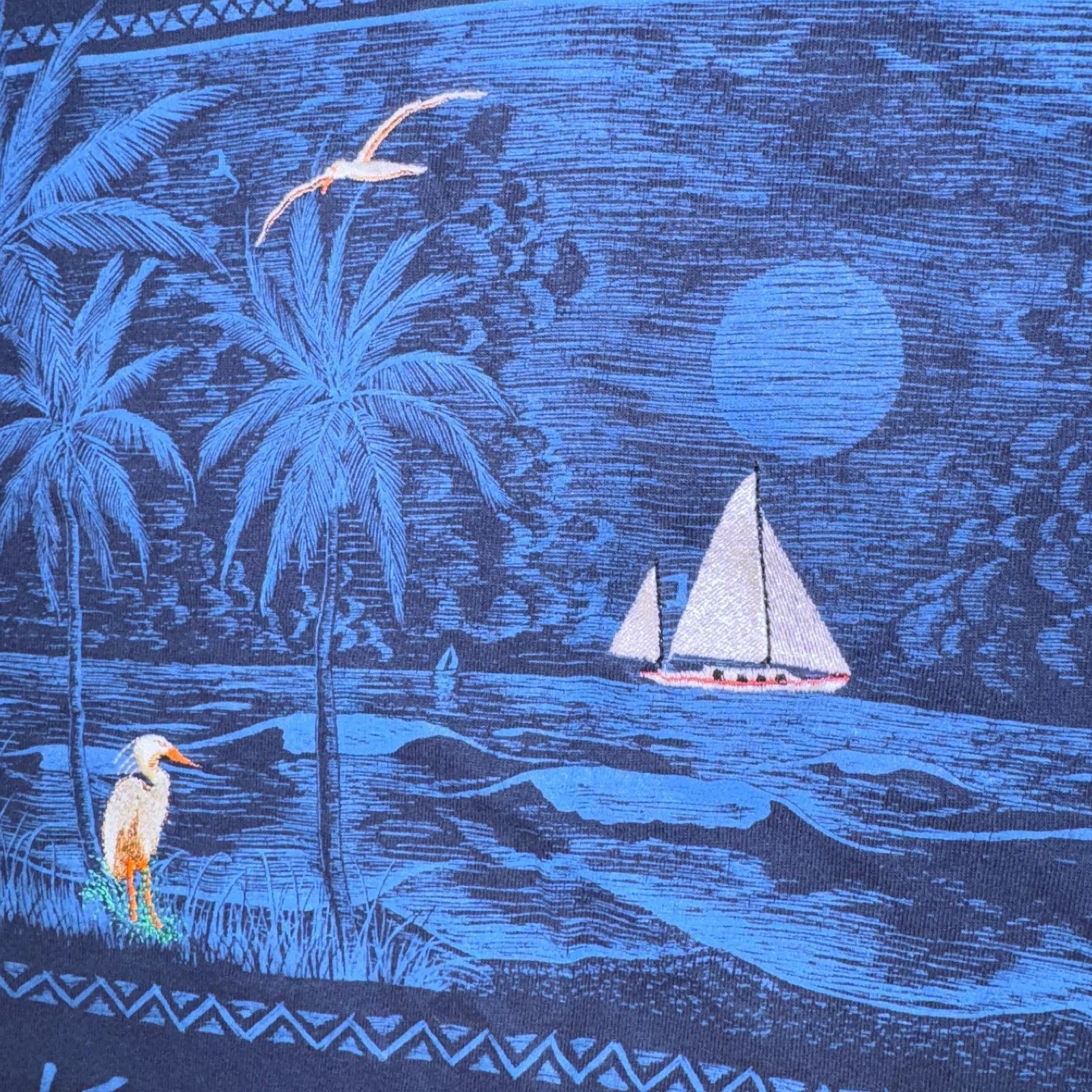 Hanes Key Largo Florida Keys Vintage Souvenir Single Stitch Embroi Size US M / EU 48-50 / 2 - 2 Thumbnail