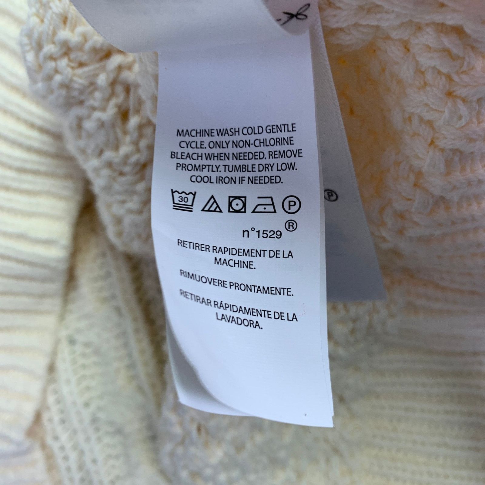 Polo Ralph Lauren Size L Cream Cable Knit Cotton Crew Neck Sweater Size US L / EU 52-54 / 3 - 14 Thumbnail