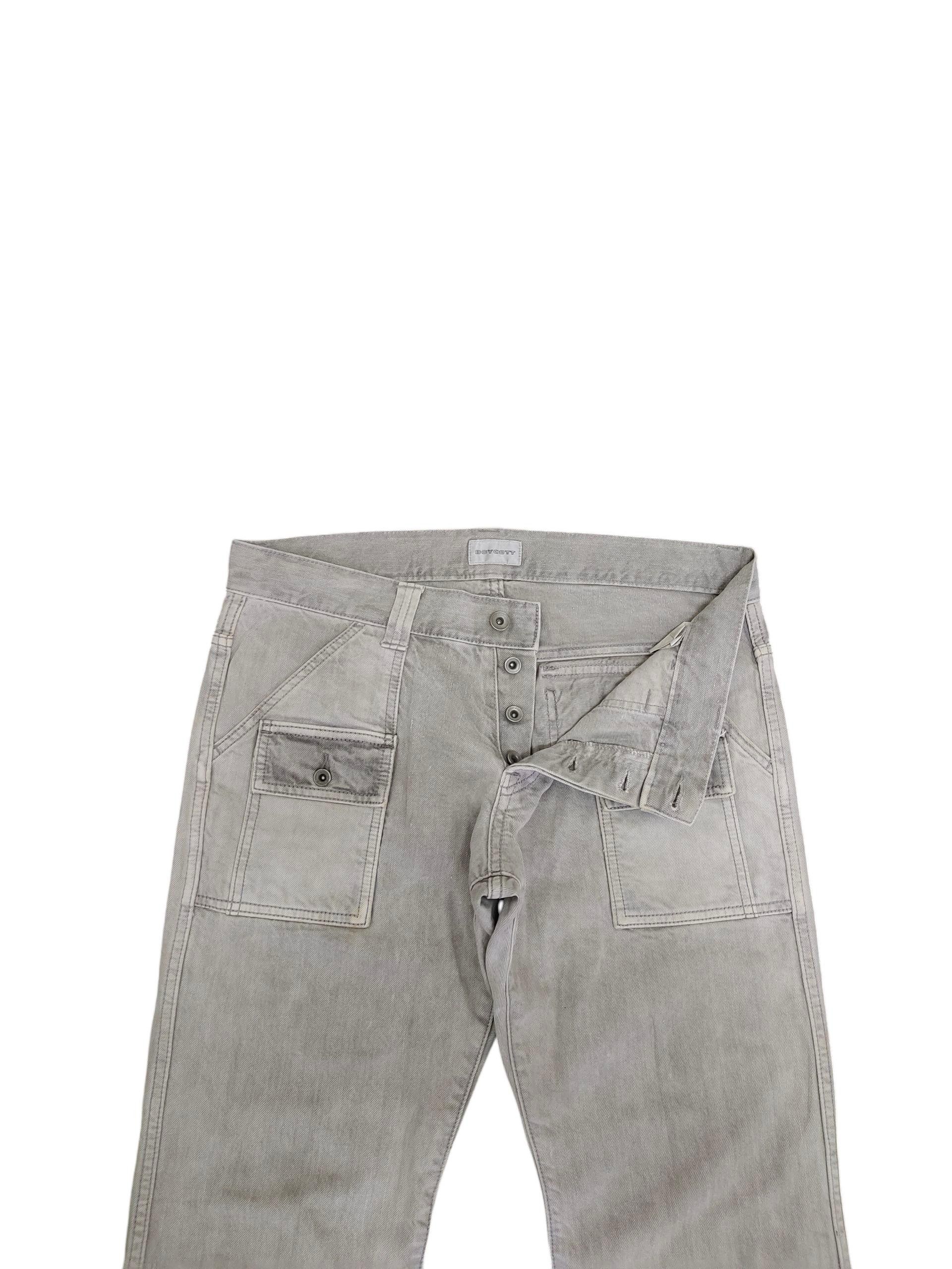 Comme des Garcons × Undercover Vintage Boycott Japan Grey Washed Bush Denim Pants Size US 34 / EU 50 - 2 Thumbnail