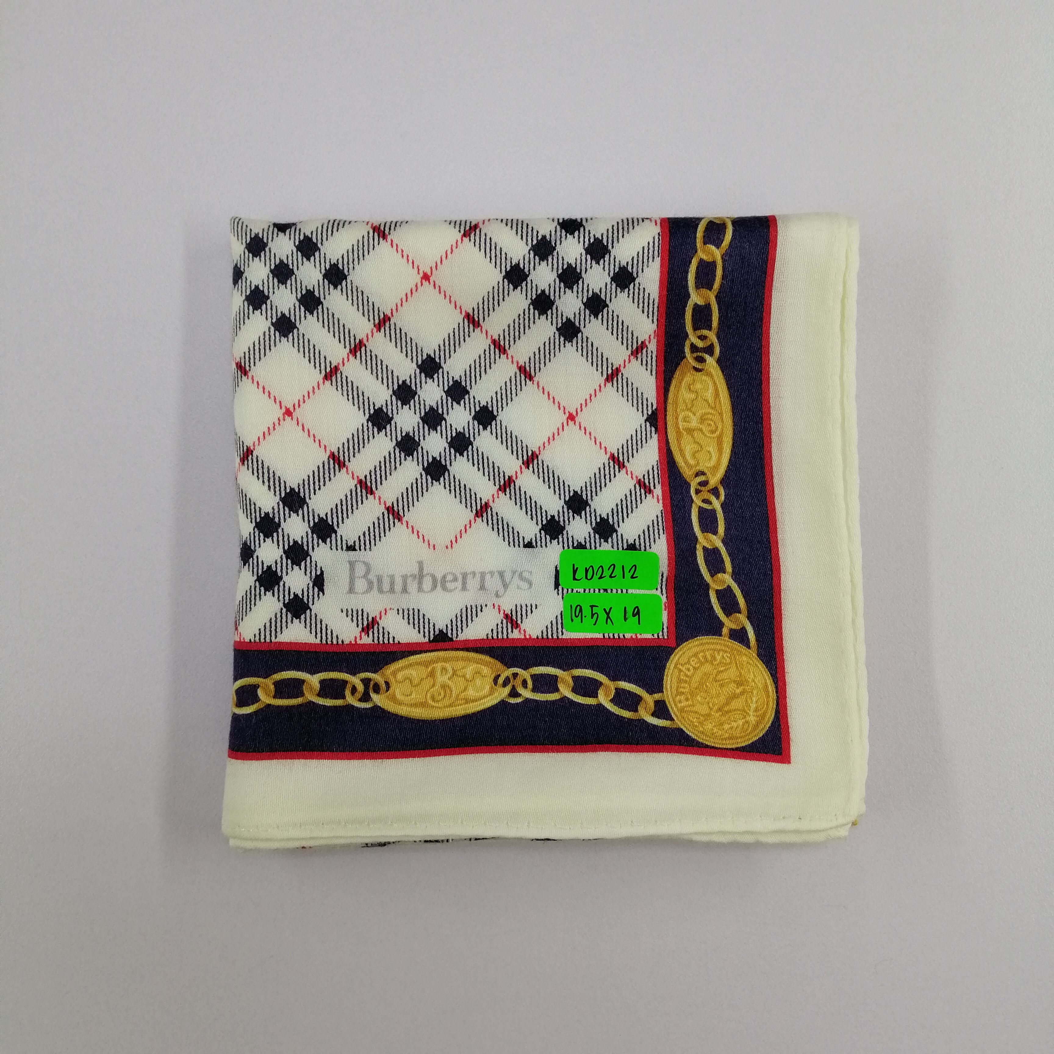 Burberry × Vintage Burberry Handkerchief/Neckerchief/Bandana-KD2212 Size ONE SIZE - 6 Thumbnail