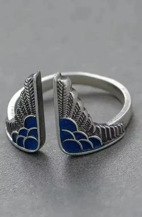 Jewelry Creative Dropper Wings Ring Size ONE SIZE - 2 Thumbnail