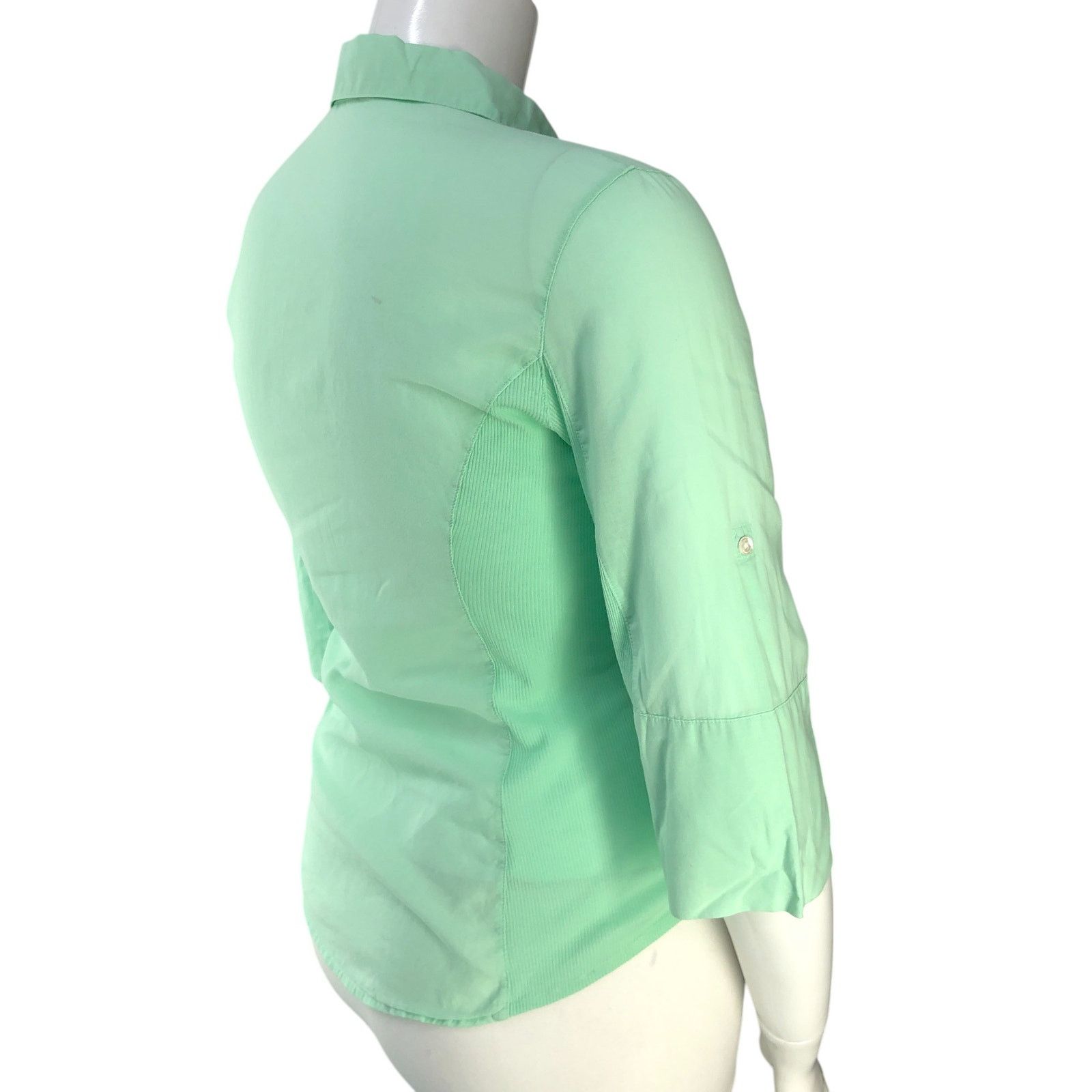 James Perse James Perse Size 3 US L Top 3/4 Sleeve Button Up *BLEMISH Size L / US 10 / IT 46 - 8 Thumbnail