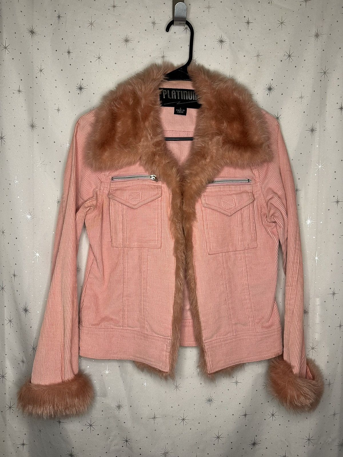 image of Pink Vintage Penny Lane Waist Jacket, Women's (Size Small)