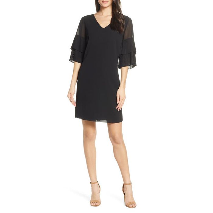 Sam Edelman - Tiered Ruffle Sleeve Shift Dress